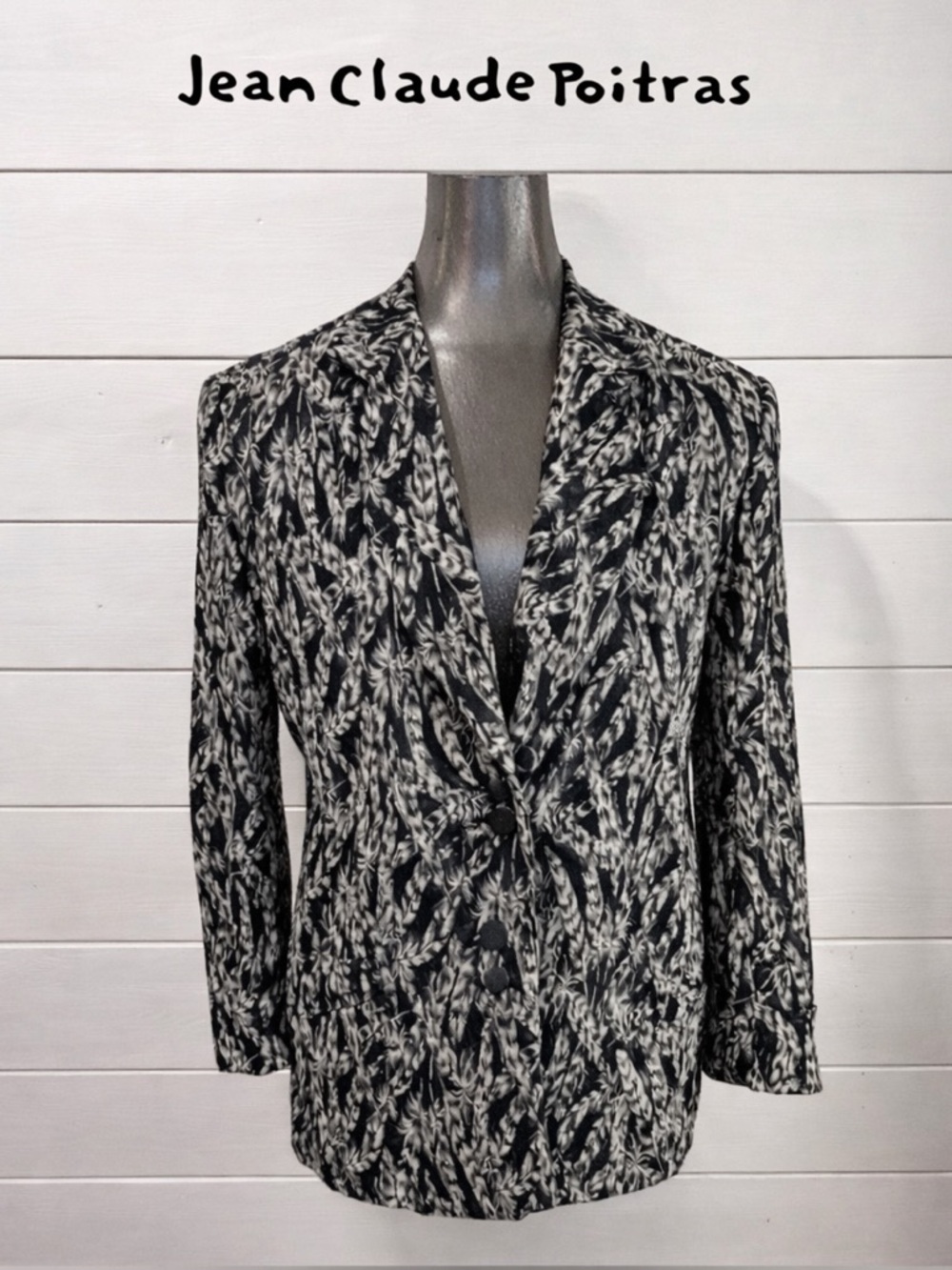 VINTAGE BLAZER JEAN-CLAUDE POITRAS – SIZE 8